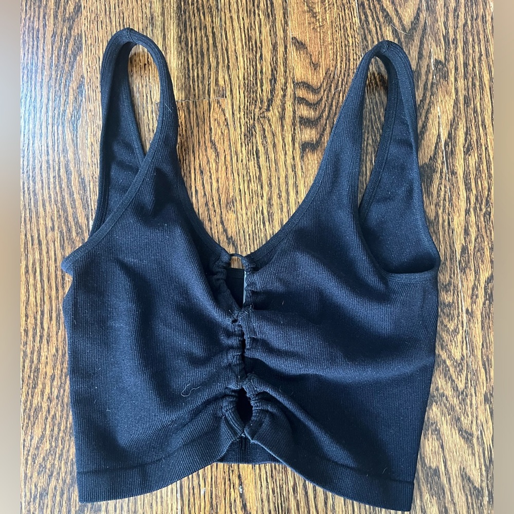 Black cropped going out top